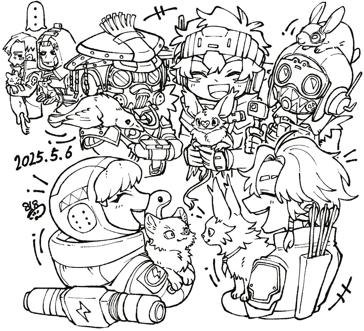 私の性分は「1つ描くならいっそ全部描く」なので帰ったら他の子達も描かせていただきます！