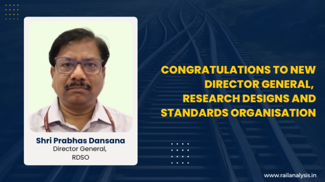 RailAnalysis's tweet image. Shri Prabhas Dansana takes charge as Director General of RDSO

Read more: railanalysis.in/appointment/sh…

#Appointment #IndianRailways #Leadership #RDSO #Logistics #Infrastructure #RailAnalysis