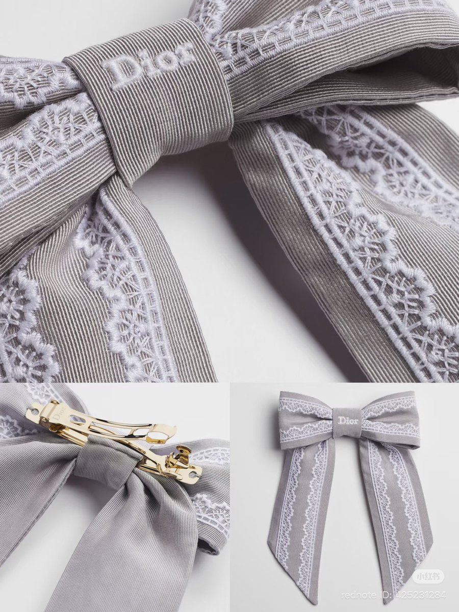 ディオールの新作バレッタ、リボン✖️レースでときめき🎀🫶🏻✨🥨