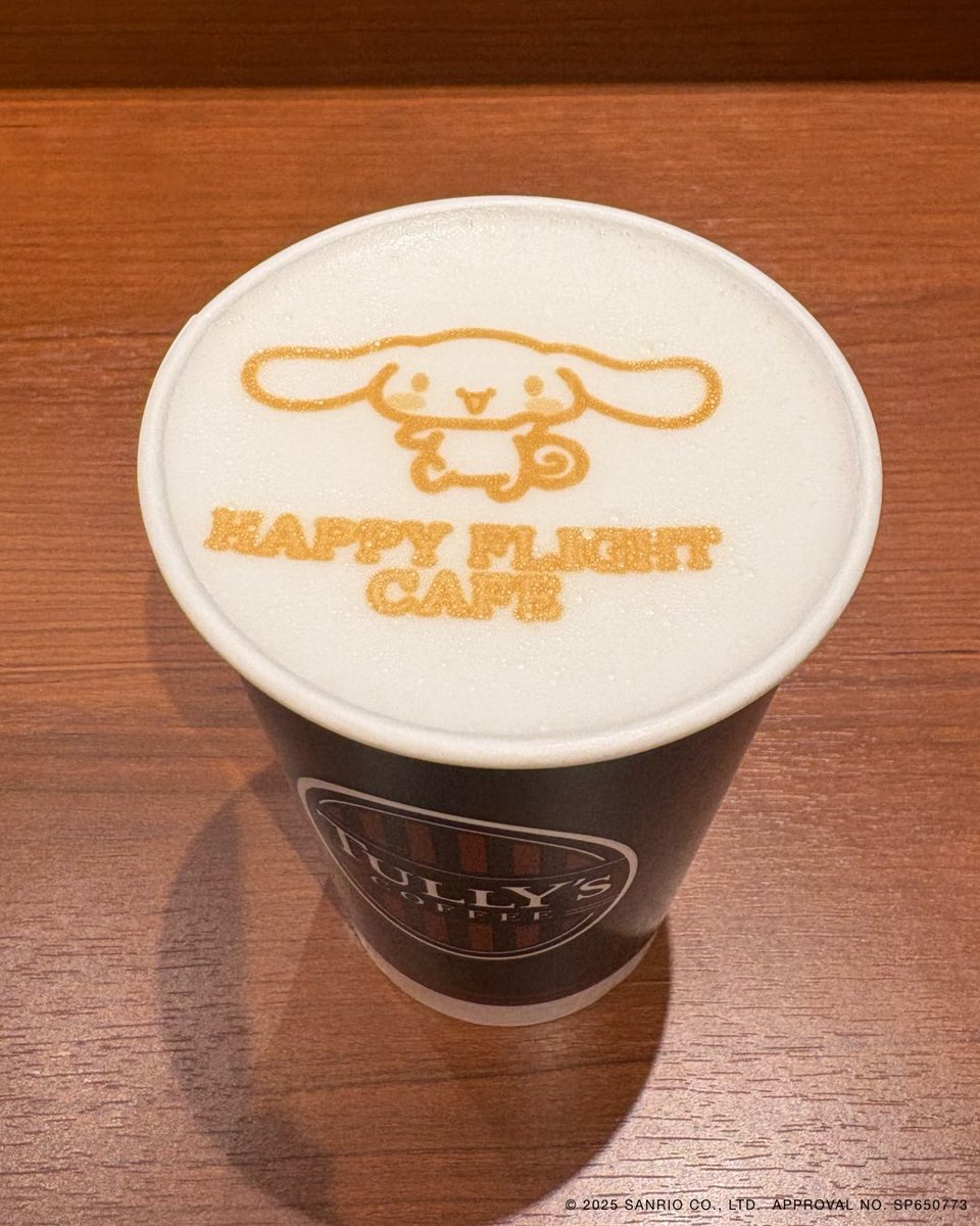 HappyFlight_cts's tweet photo. 3月31日(火)まで、シナモロールデザインのラテを販売中🌈
今だけの限定デザインです🌟
ハッピーフライトカフェ タリーズコーヒー
でお待ちしています🙌🏻💕
#ハローキティハッピーフライト #hellokittyhappyflight #サンリオ #sanrio #新千歳空港 #シナモロール https://t.co/JFuORQbgNz