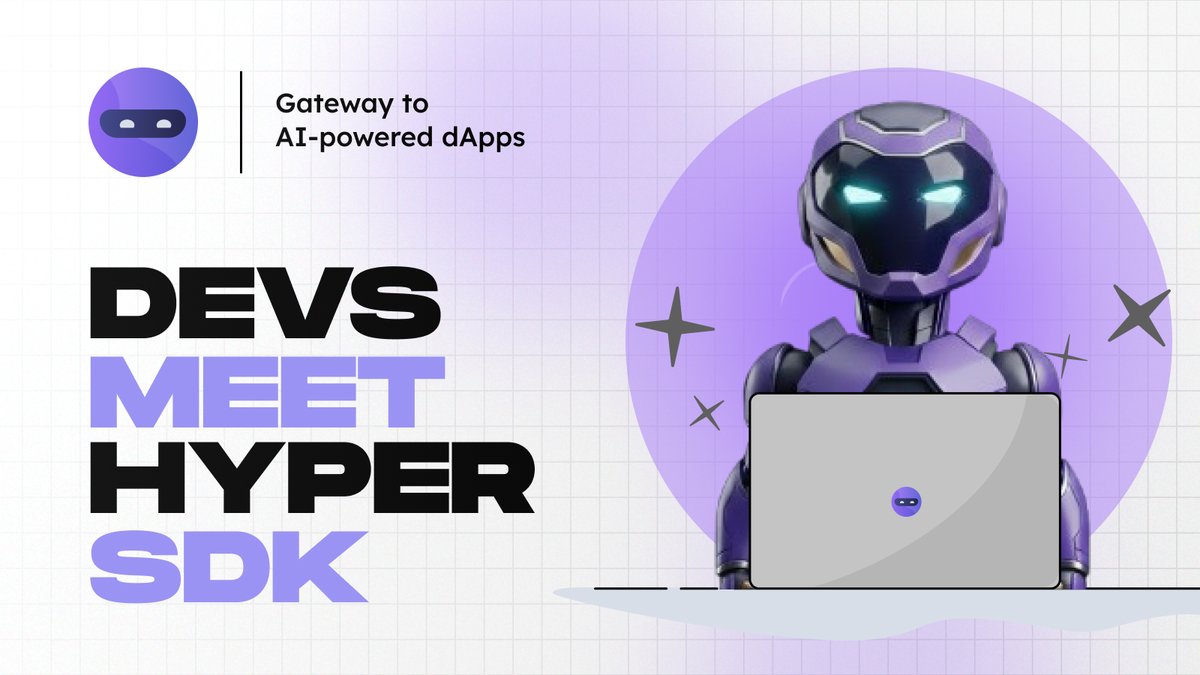 hypergpt's tweet image. Developers, meet HyperSDK! 
Your gateway to AI-powered dApps..

🔹 One API, countless AI solutions 
🔹 Web2 + Web3 compatible 
🔹 Single account for all integrations 
🔹 Secure &amp;amp; cost-efficient

Build smarter. Launch faster. Scale seamlessly.
#HyperGPT #HyperSDK #AI #Web3
