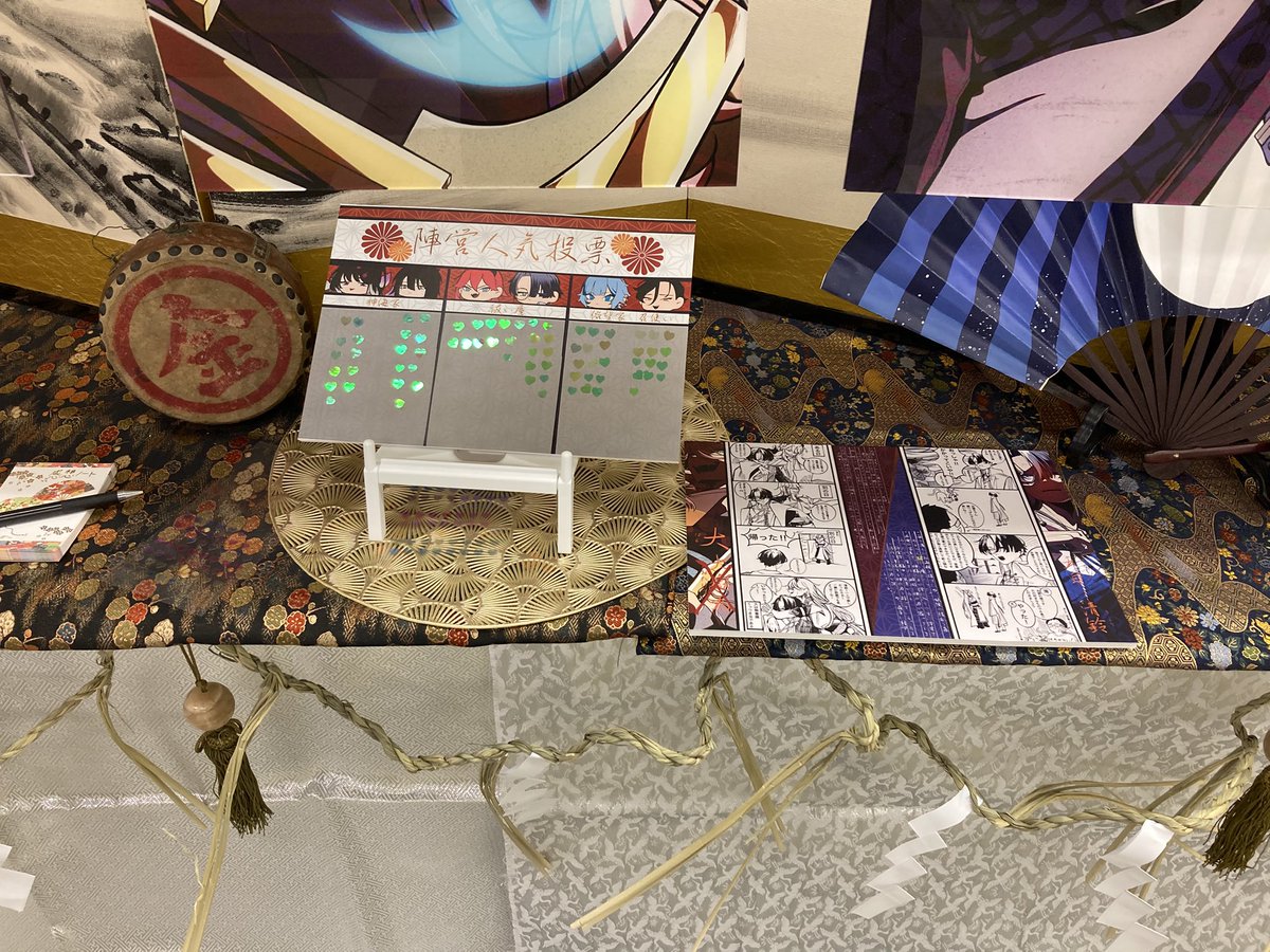ib_suikaume's tweet photo. 展示無事に終わりました！！
来てくださった方ありがとうございます！！陣営投票やグッズ購入などもとても嬉しかったです！！ https://t.co/38e75Ux9qd