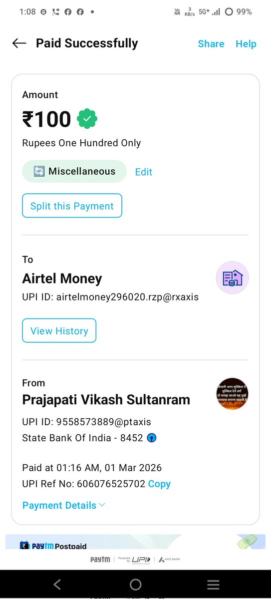 vicku_3889's tweet photo. @airtelbank 
Dear  team we initiated process to open account for my friend and I have added money from my account but the thing is account not opened and money debited from my account 
Please resolve it https://t.co/RICNebve5r