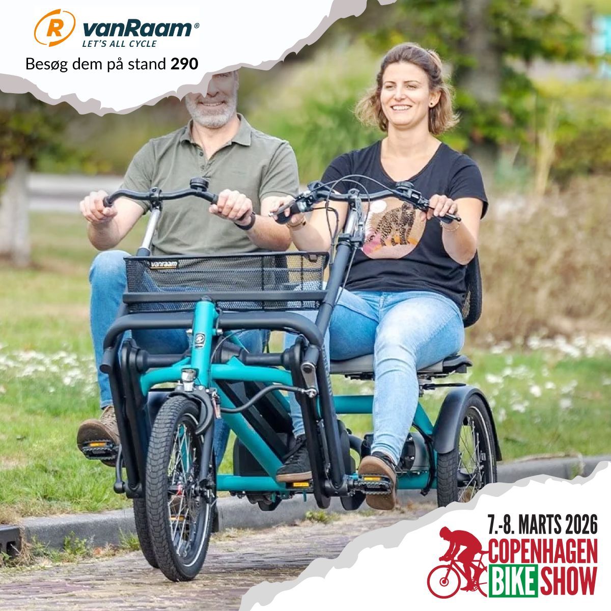 🎉 Ny udstiller på Copenhagen Bike Show 
vanRaam – eksperter i cykler for alle! 🙌

vanRaam laver specialdesignede cykler, så alle kan komme ud at cykle – uanset balance, fysiske udfordringer eller behov for ekstra støtte. 🚴‍♀️✨