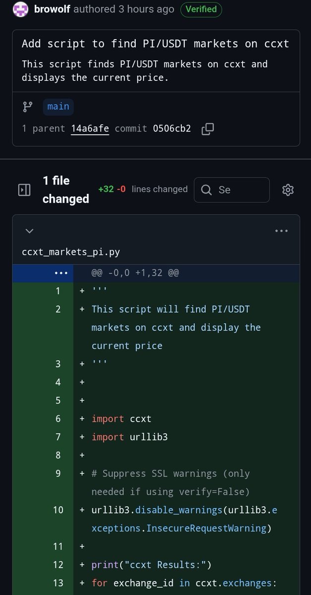 sundaypeter8110's tweet photo. A developer who has worked on numerous Stellar and Pinetwork files deployed a script a few hours ago that allows users to find Pi/USDT markets on CCXT.The Pi price on CCXT is now available via various APIs on many exchanges

Things are becoming clearer;the naysayers are trembling https://t.co/uwg6vpztGT