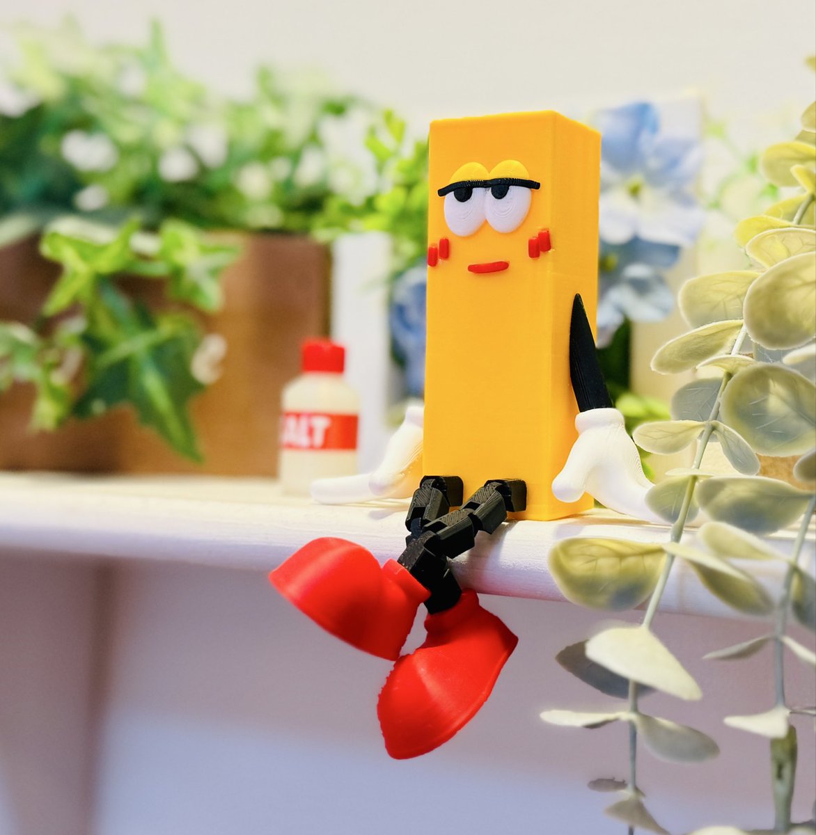 【戦利品②】
ポテトの妖精「ポテトくん」です！！
ご夫婦でフィギュアやイラストを制作をされて
いるとのことで、どの作品もこだわり抜かれた
もので素敵でした🍟✨
#kotetsu_chan_ #tasotasochan_ 
#シカフェス