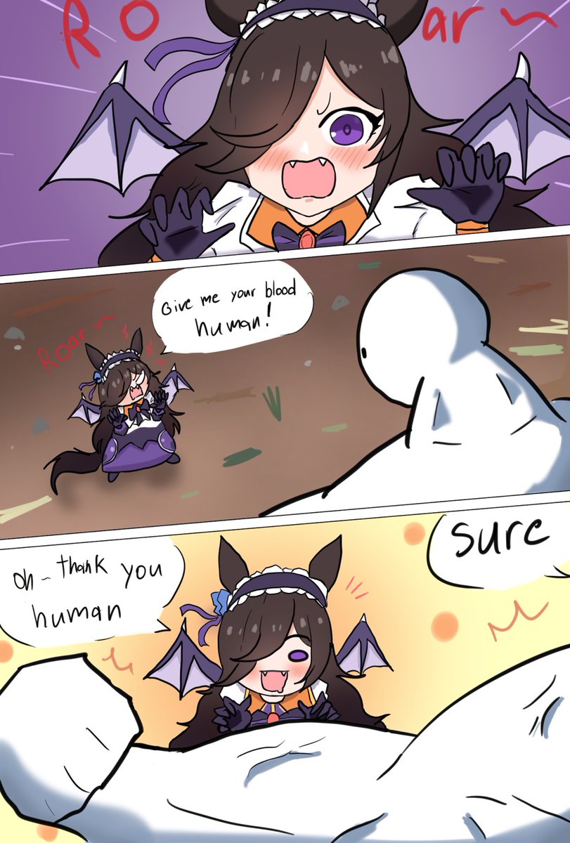 The little vampire needs your blood.
#RiceShower #ウマ娘 #umamusume