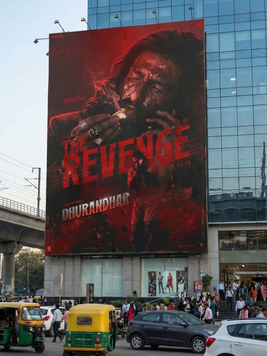 The much awaited #DhurandharTheRevenge Trailer releasing tomorrow. Will be launched in a HUGE event at Mumbai’s Nita Mukesh Ambani Cultural Centre (NMACC). 

The Trailer is said to be the most violent Trailer ever.