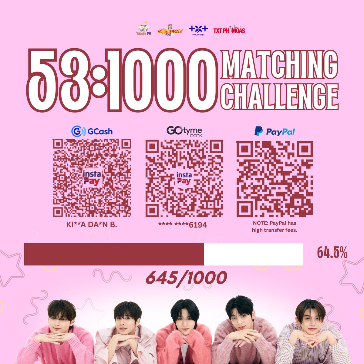 WE ARE GETTING CLOSER TO OUR GOAL 🥳 The 53:1000 Matching