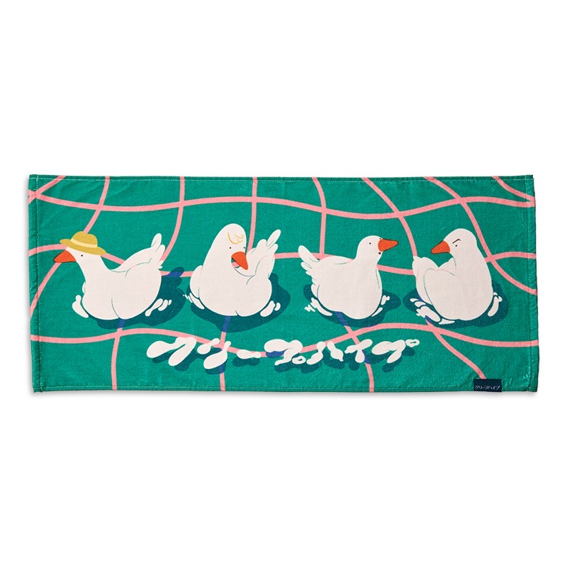 クリープハイプ 2026年 DUCK DUCK DUCK タオル（ピンク&緑） グッズ情報】 2026年 春フェスNEW GOODS！ ③DUCK DUCK DUCK DUCK
