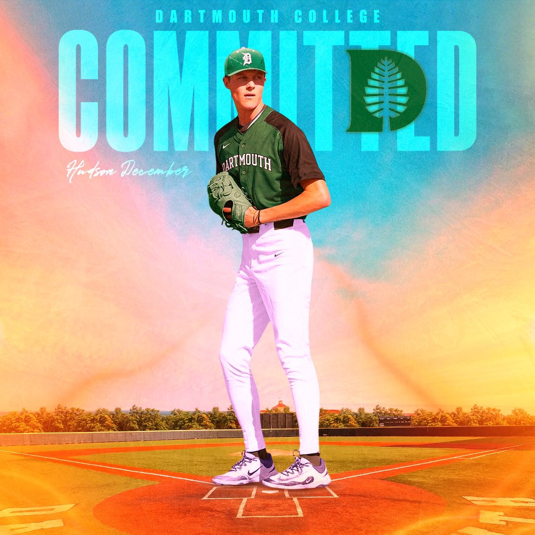 HDecemberBSBL's tweet photo. Beyond grateful to announce my commitment to the admissions process at Dartmouth College, where I'll continue my academic and athletic career. Huge thanks to Coach McFadden and Coach Hunter for believing in me and giving me this wonderful opportunity to play D1 baseball. https://t.co/I4KZxd9JZr