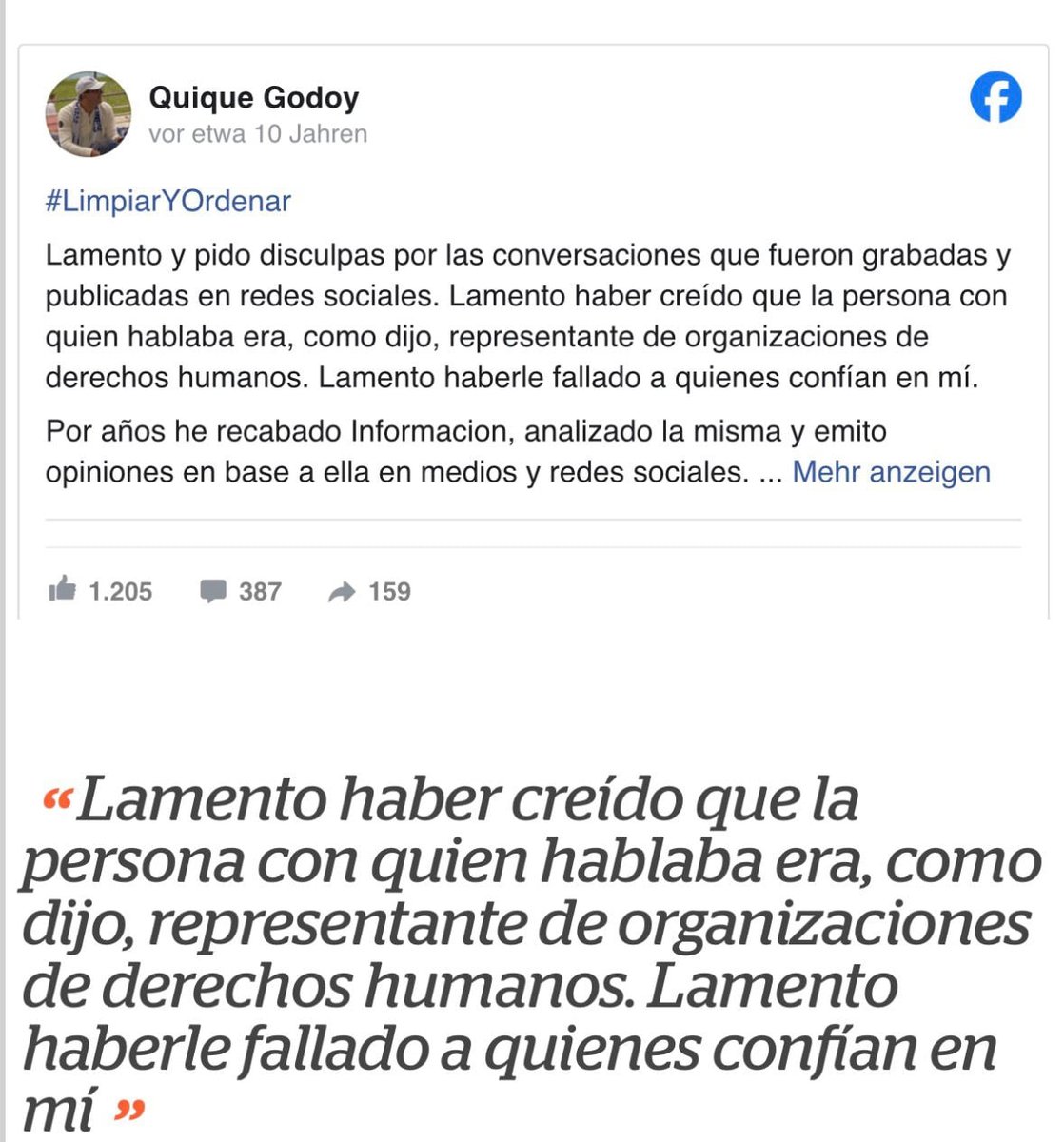NewDemonGT's tweet photo. NO SEAS CÍNICO TUERTOVIC  @QuiqueGodoy Deja de llorar… si sos parte del problema que Guatemala tiene.
No seas descarado, Guatemala está así de hecha  por personas como vos y tu primo Roberto el cara dura Arzú. https://t.co/iCaPiOToqA