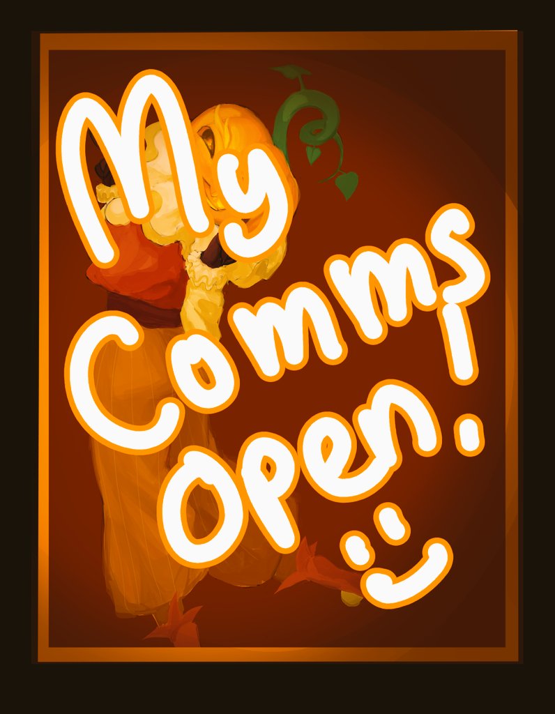 HELLO ️ ️ My commissions are open, details below! DM if youre ...