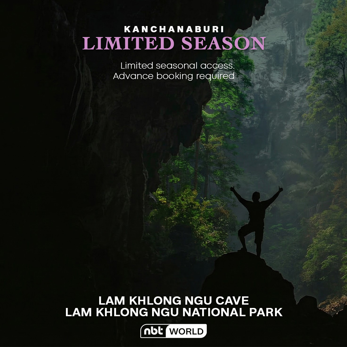 NBTWORLDNews's tweet image. Lam Khlong Ngu National Park , Kanchanaburi Province  is a rugged natural sanctuary known for its dramatic limestone mountains and deep cave systems. ⛰️🌿

#Thailand #cave #Advantre #Tourism