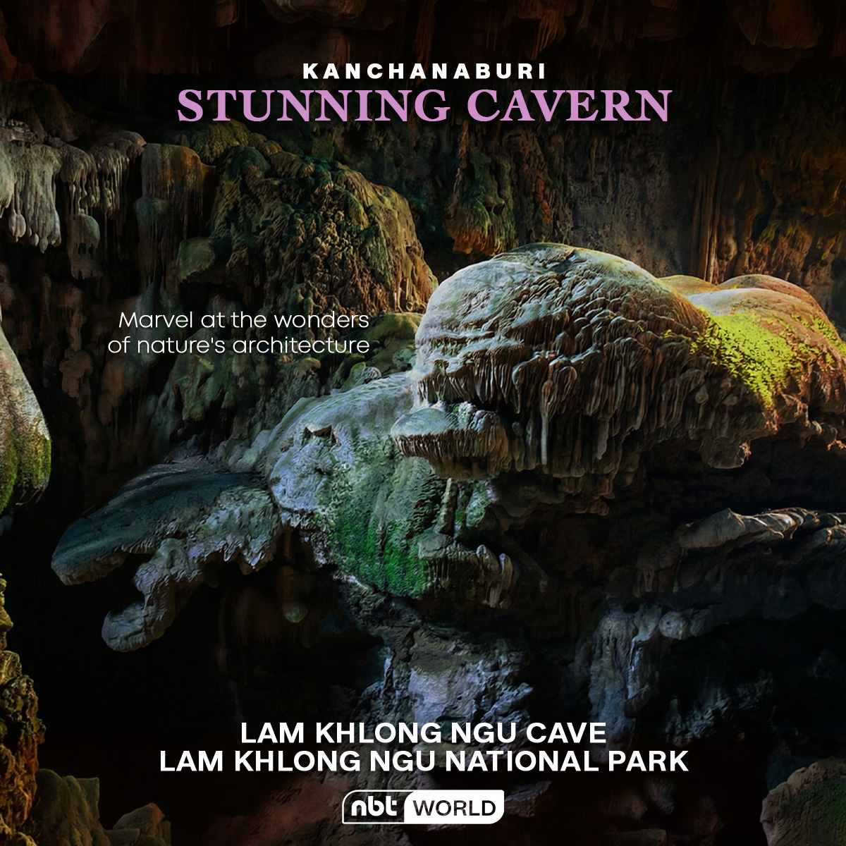 NBTWORLDNews's tweet image. Lam Khlong Ngu National Park , Kanchanaburi Province  is a rugged natural sanctuary known for its dramatic limestone mountains and deep cave systems. ⛰️🌿

#Thailand #cave #Advantre #Tourism