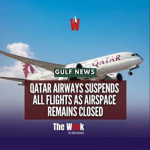 TheWeek_Bahrain's tweet photo. Qatar Airways has announced the continued temporary suspension of all its flights due to the ongoing closure of Qatari airspace following regional developments.
@qatarairways
#Iran #IranWar https://t.co/rQkST6A4fW