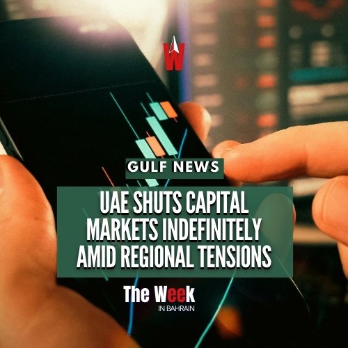 TheWeek_Bahrain's tweet photo. The United Arab Emirates has closed its capital markets, including the Abu Dhabi Securities Exchange and the Dubai Financial Market, effective Monday until further notice, the Capital Market Authority announced.

#Iran #uae #IranWar https://t.co/PccTqhwMwu