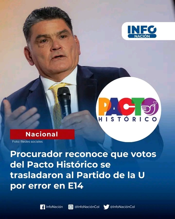 Un error Procurador Gregorio Eljach? no nos crea tan pendejos, eso se llama fraude, Petro cuando habla es con conocimiento de causa y pruebas contundentes.