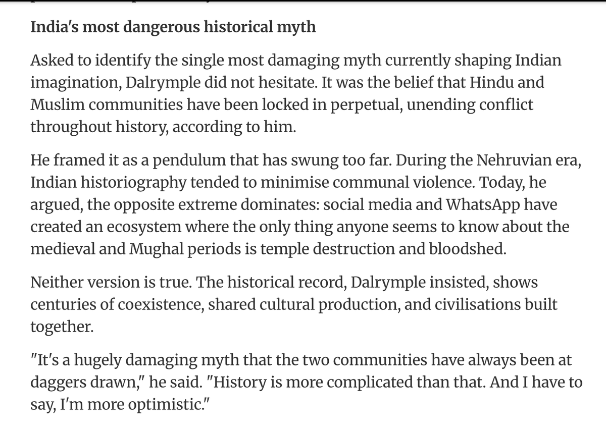 Well said, William Dalrymple.