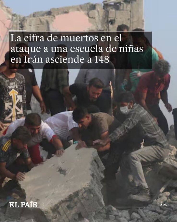 DanielaNievesB's tweet photo. ¿Como pueden justificar esta barbaridad? Ciento cuarenta y ocho niñas fueron asesinadas… #Iran #عاجل_الان #IranWar https://t.co/RNBteUJrnZ