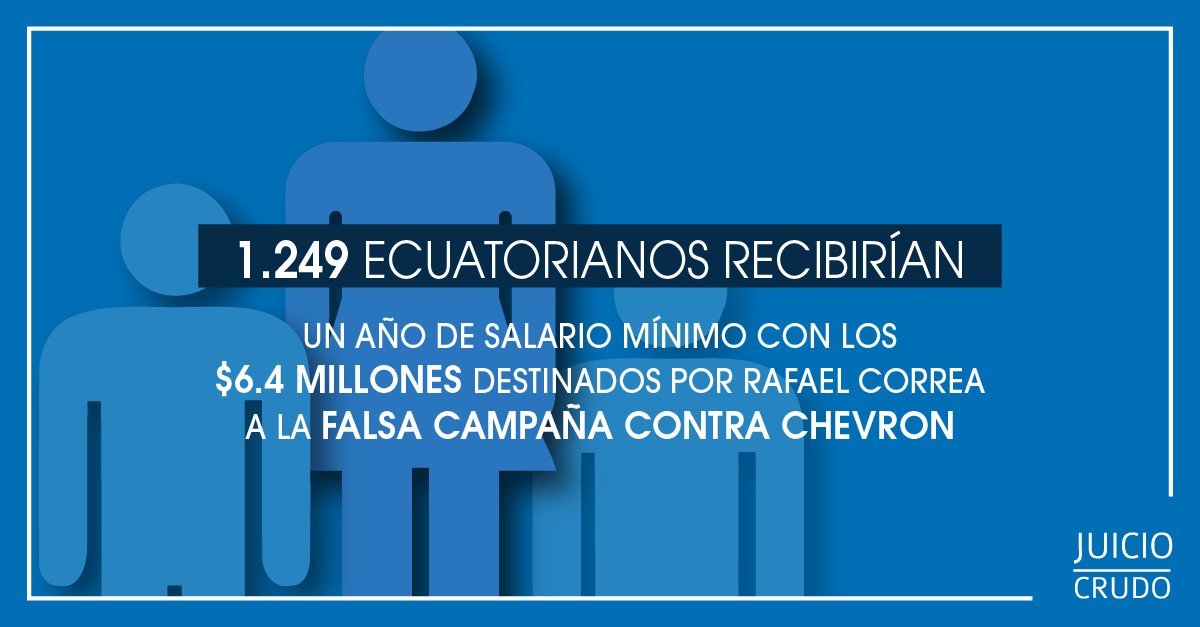 JuicioCrudo's tweet photo. ¿Cuántos salarios se hubiesen pagado con el dinero que @MashiRafael entregó a la agencia de su amiga, #MCSquared, para promover el fraude contra Chevron? https://t.co/M3wOYGuBmw https://t.co/UyJOCeiVJo