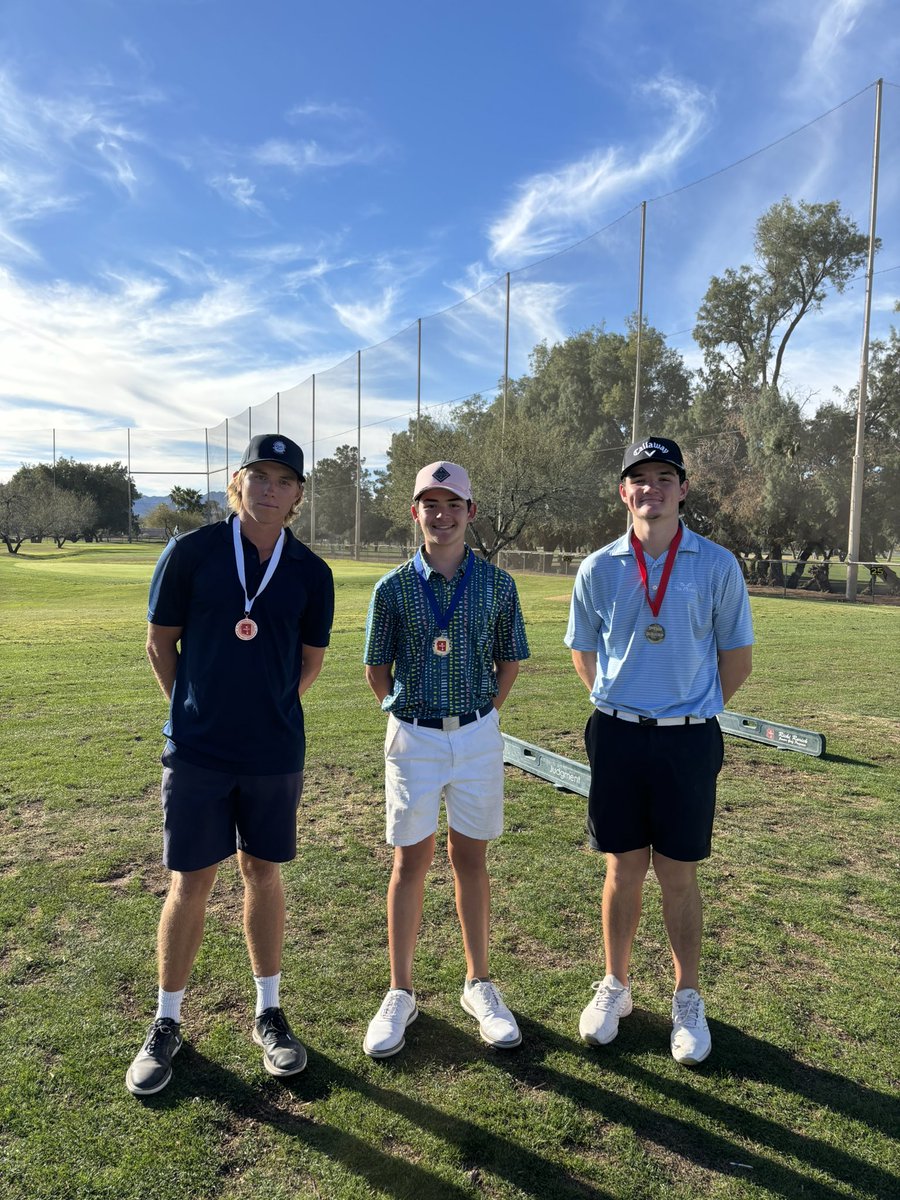 FirstTeeTucson's tweet photo. 🏅⛳️ Medal Ceremony SAJGA El Rio Barrio Classic!

🔥 The Girls 15–18 division went to a TWO-hole on-course playoff to decide the champion!

Proud of every junior who competed with heart and integrity. 💙@TucsonCityGolf 

#SAJGA #FirstTeeTucson #YouthGolf https://t.co/iu89FceOrj