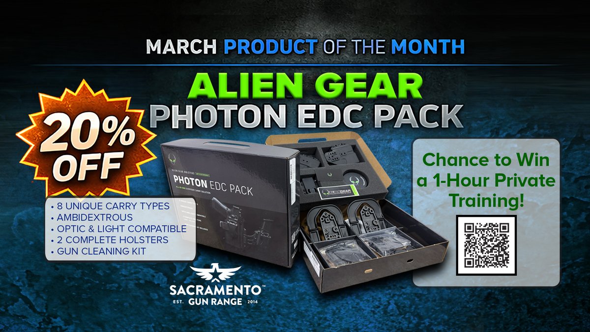 🍀March Product of the Month 
20% OFF Alien Gear Holsters: Photon EDC Pack  

  Chance to Win a 1-Hour Private Training
bizzflo.com/landingpage/in…