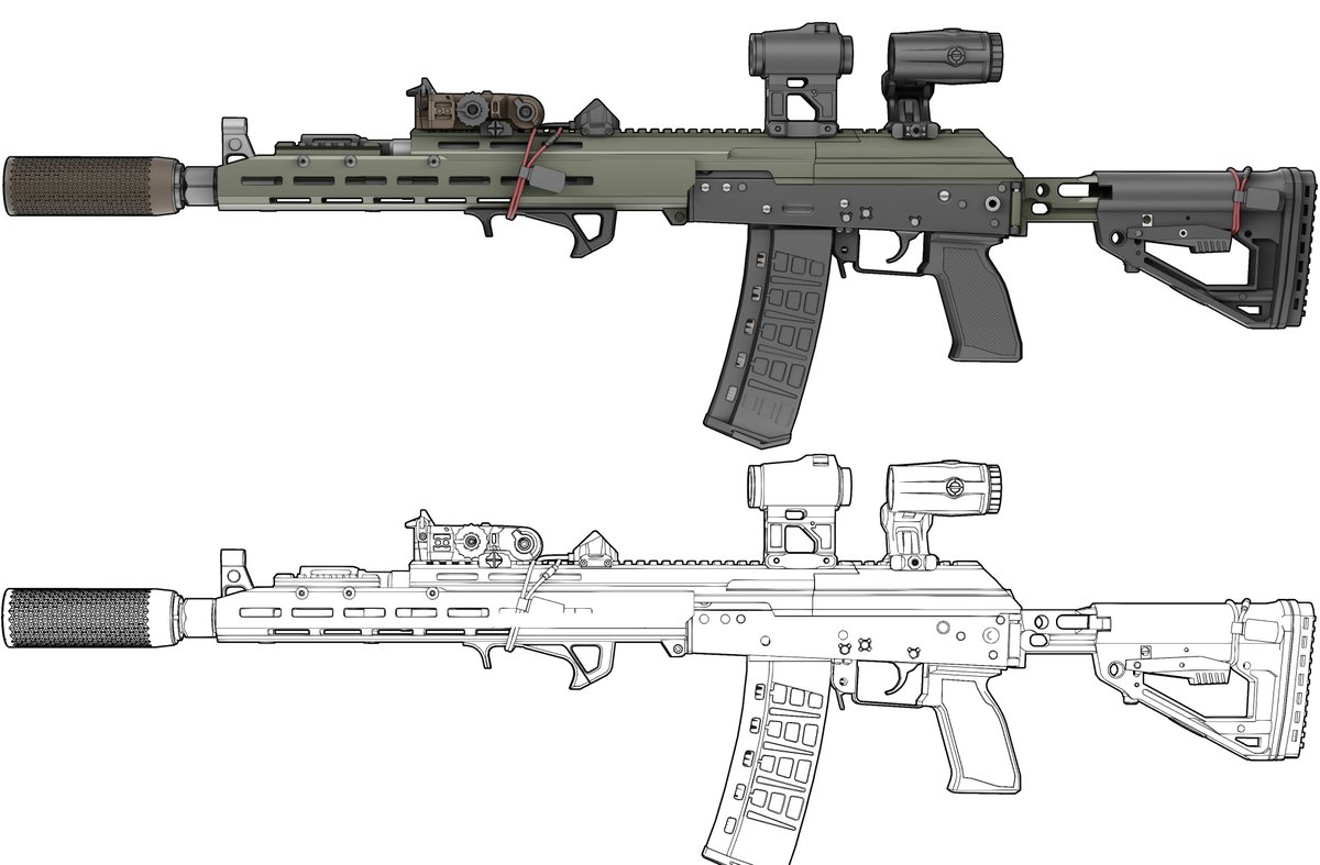 Artwork of the SAG USA AK modernization system.