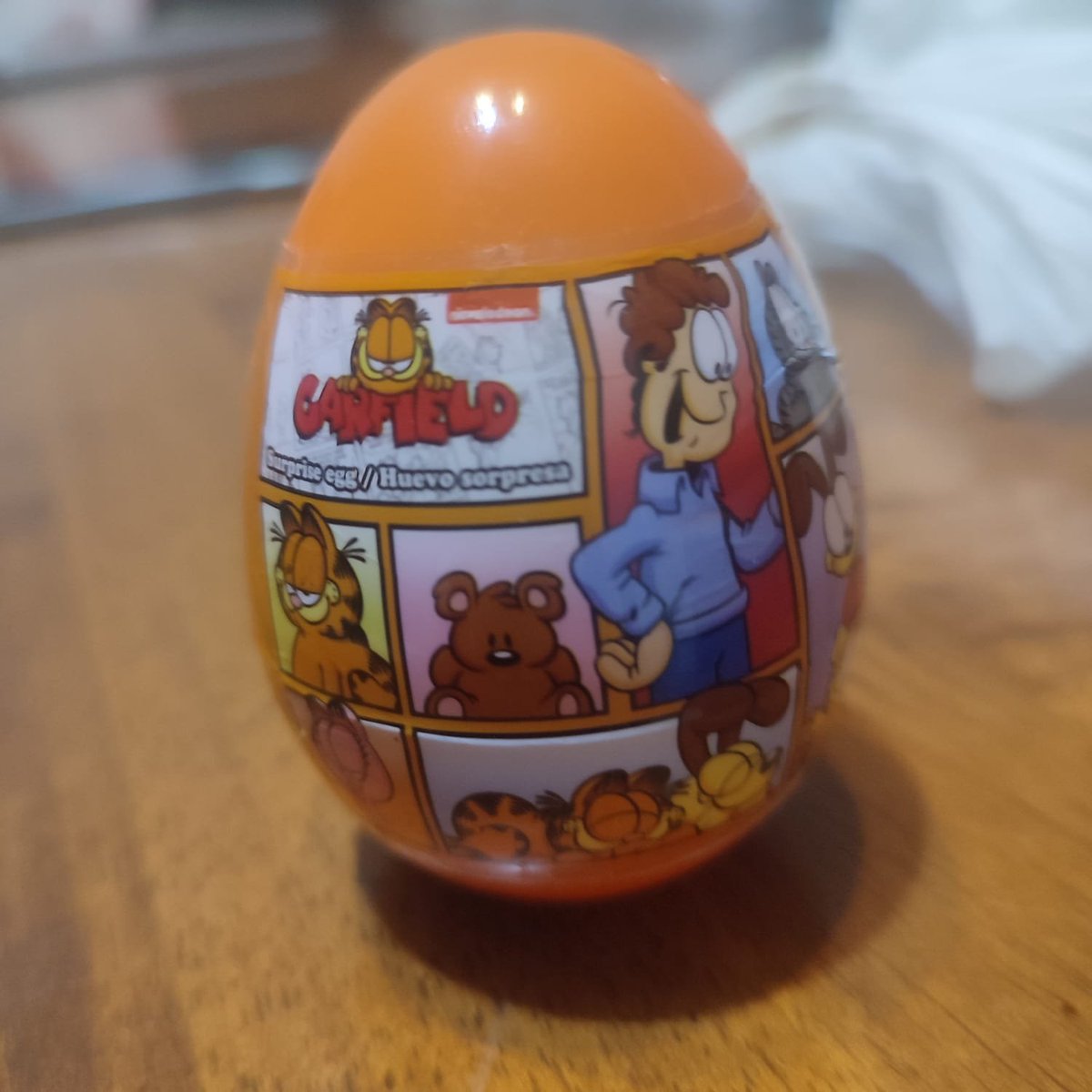 My girlfriend saw this garfield egg and i had to get it