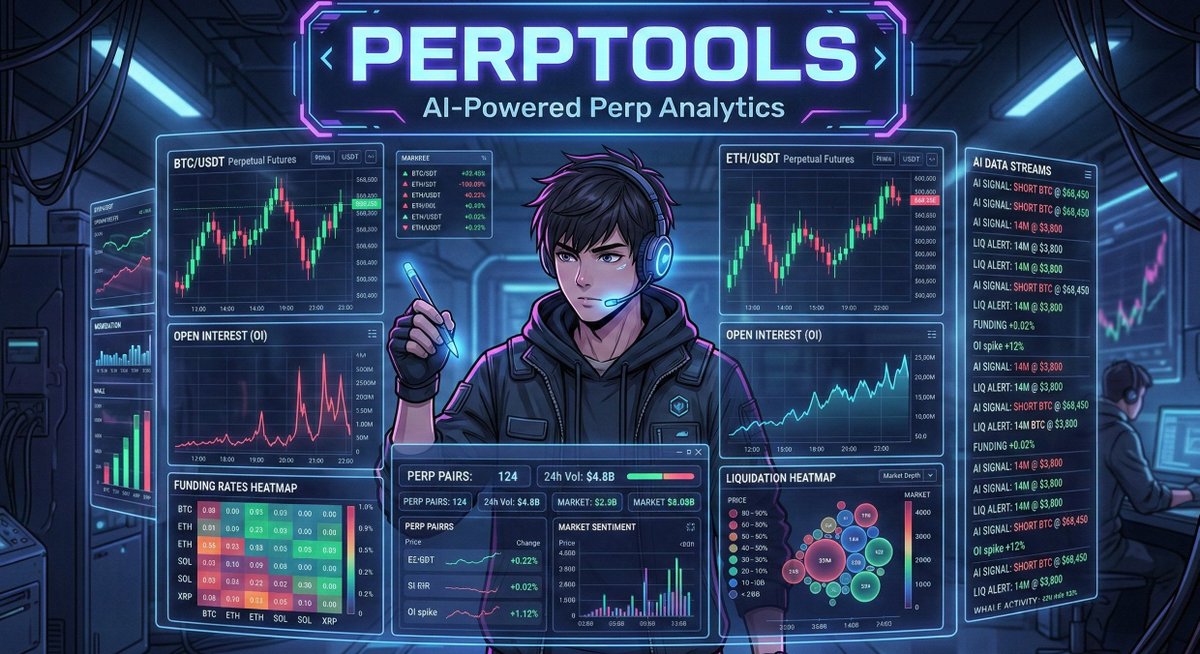 Skyclear22's tweet image. Still monitoring @perptools   👀

Community growth, product iteration, and transparency will define long-term potential.

Hype fades. Utility stays. ⚙️

If their AI + perp analytics vision becomes practical, this could be a strong infrastructure play. 📊🚀

#CryptoResearch #Web3