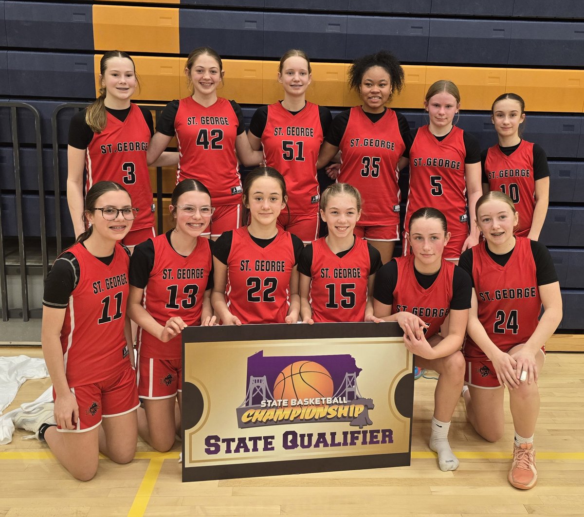 MelissaSin6's tweet photo. St. George swept the weekend and won 1st Place in the 2026 Hampton Rockets Spring Tip Off Classic, qualifying for the PA Middle School State Championship Tourney in the process. https://t.co/Mms20SoMcd