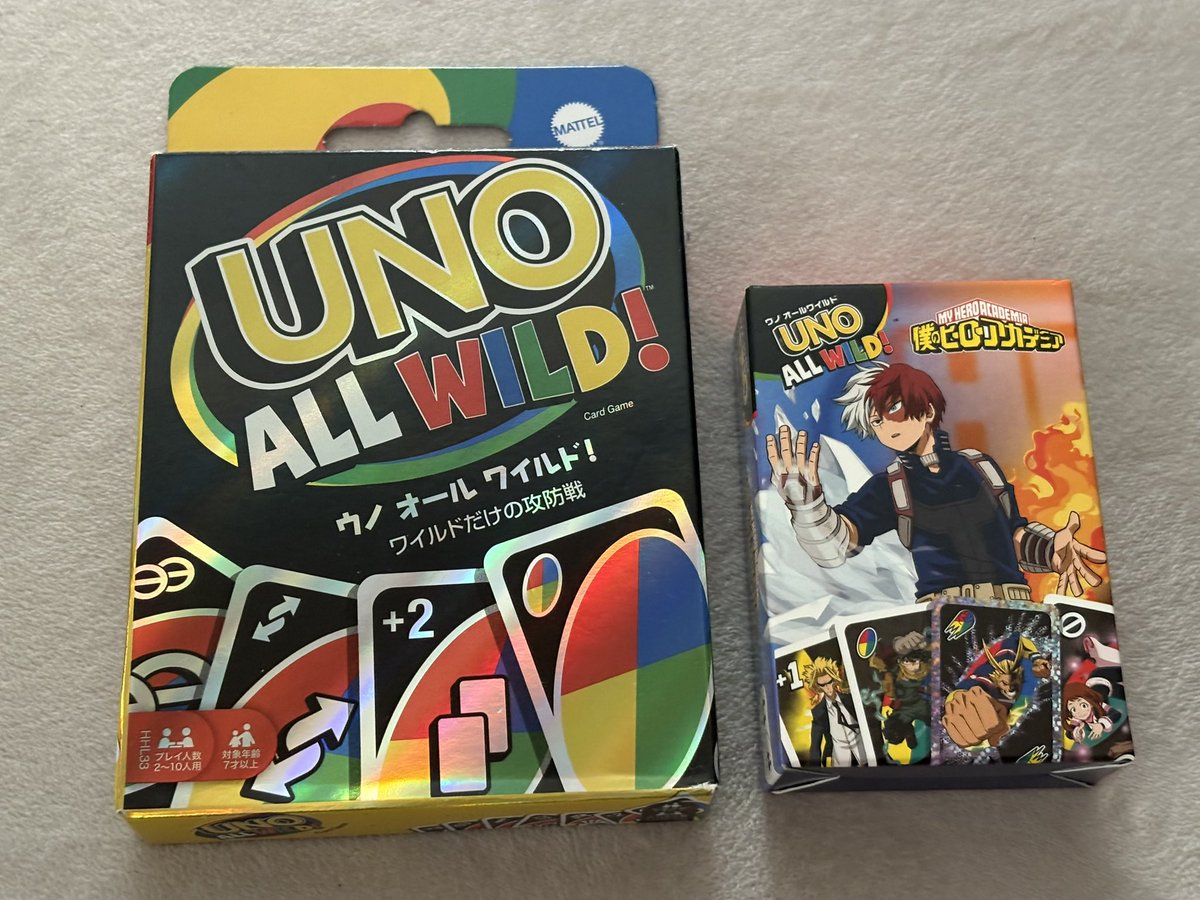 UNO ALL WILDは、
コンセンプトは面白いけどゲーム性はクソ

ジョーカー52枚だけ使ってやる大富豪みたいな感じ