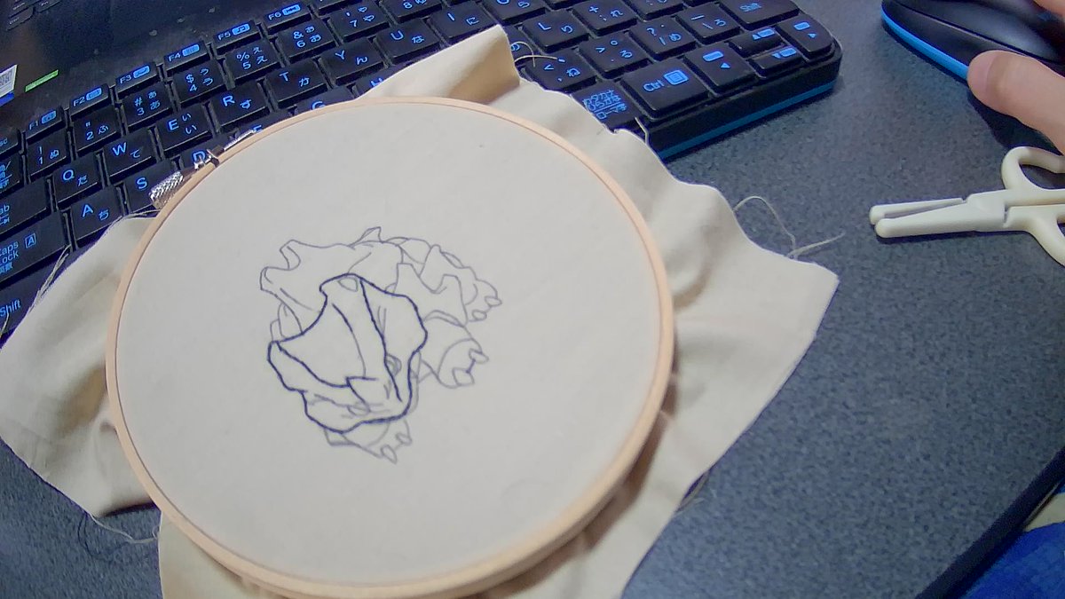 今日は、針が重い。 調子が悪いときの刺繍の効率の悪さを知っている。 気分が乗らない時の刺繍は、調子が良いときの刺繍の3～4倍掛かる。 無理に ...
