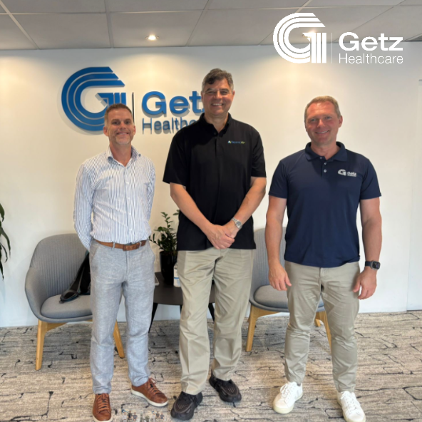 It was a pleasure to welcome Nicholas Dawson, Manager – Clinical Services at <a href="/BeyondAirInc/">Beyond Air®</a>, to our Sydney office following his regional visits with Getz Healthcare teams in Bangkok and New Zealand.

His visit strengthened our collaboration across ANZ and APAC.
#Australia #NZ