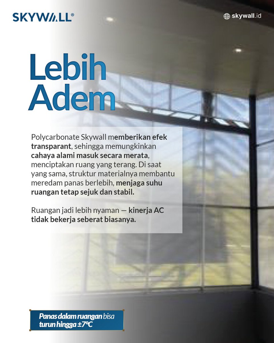 skywall_id's tweet photo. POLYCARBONATE WORTH IT nggak? Ini jawabannya (cek sampe akhir). 👇

✅ UV Block 2 sisi
✅ Lebih adem
✅ Sistem pemasangan anti bocor

🛒 Link Tokopedia:
Link di Bio no.23

#Skywall #Polycarbonate https://t.co/wyLLkDN8MX