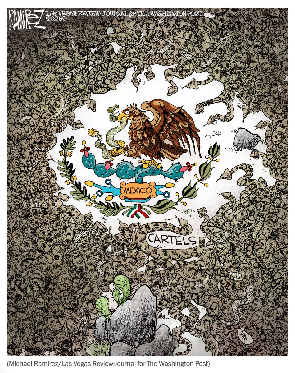 Certero y ominoso cartón del gran Michael Ramirez <a href="/Ramireztoons/">Michael Ramirez</a> publucado en The Washington Post <a href="/washingtonpost/">The Washington Post</a> :