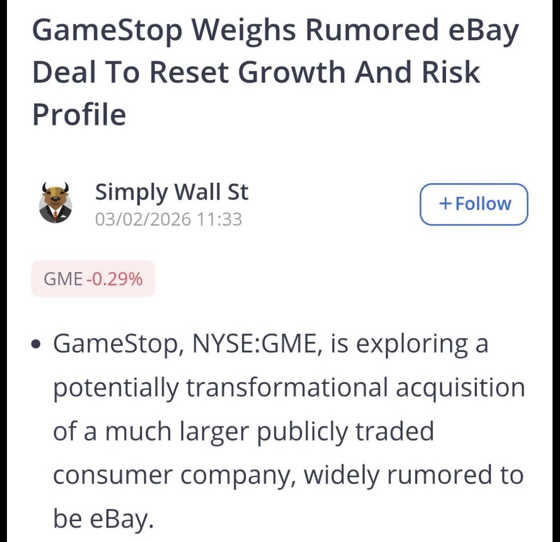eBay 👀 $GME
