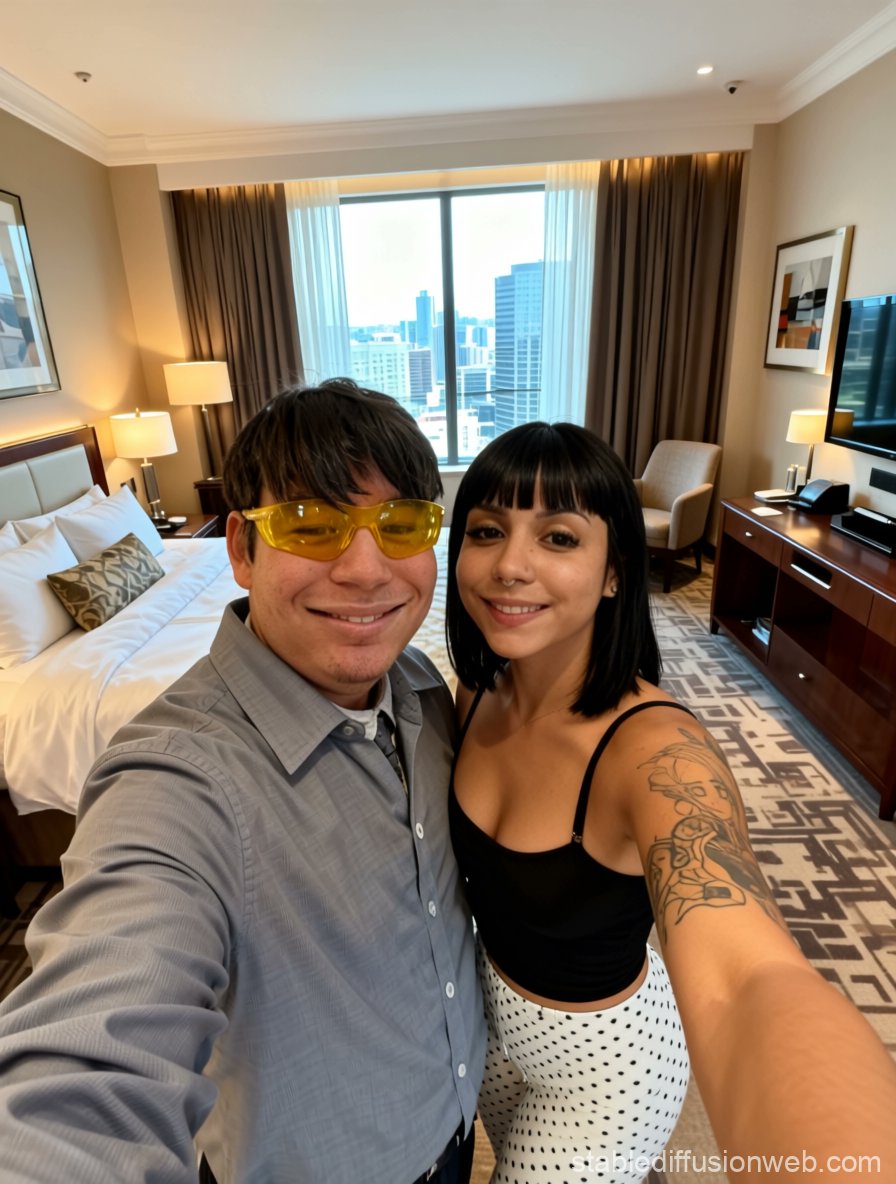 Me and <a href="/itsCherrieXO/">Skylee :p</a> at a nice hotel room.