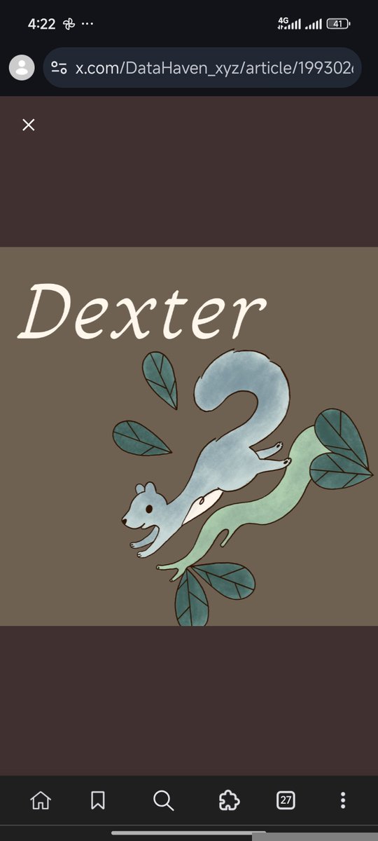 dacalien01's tweet photo. "I love how Dex keeps everything in sync! Efficiency isn't just about speed; it's about doing it right once and forever. 🐿️⚙️
@DataHaven_xyz #Dex #DataHaven"
Steps to complete: https://t.co/K6NUw7HhdC
