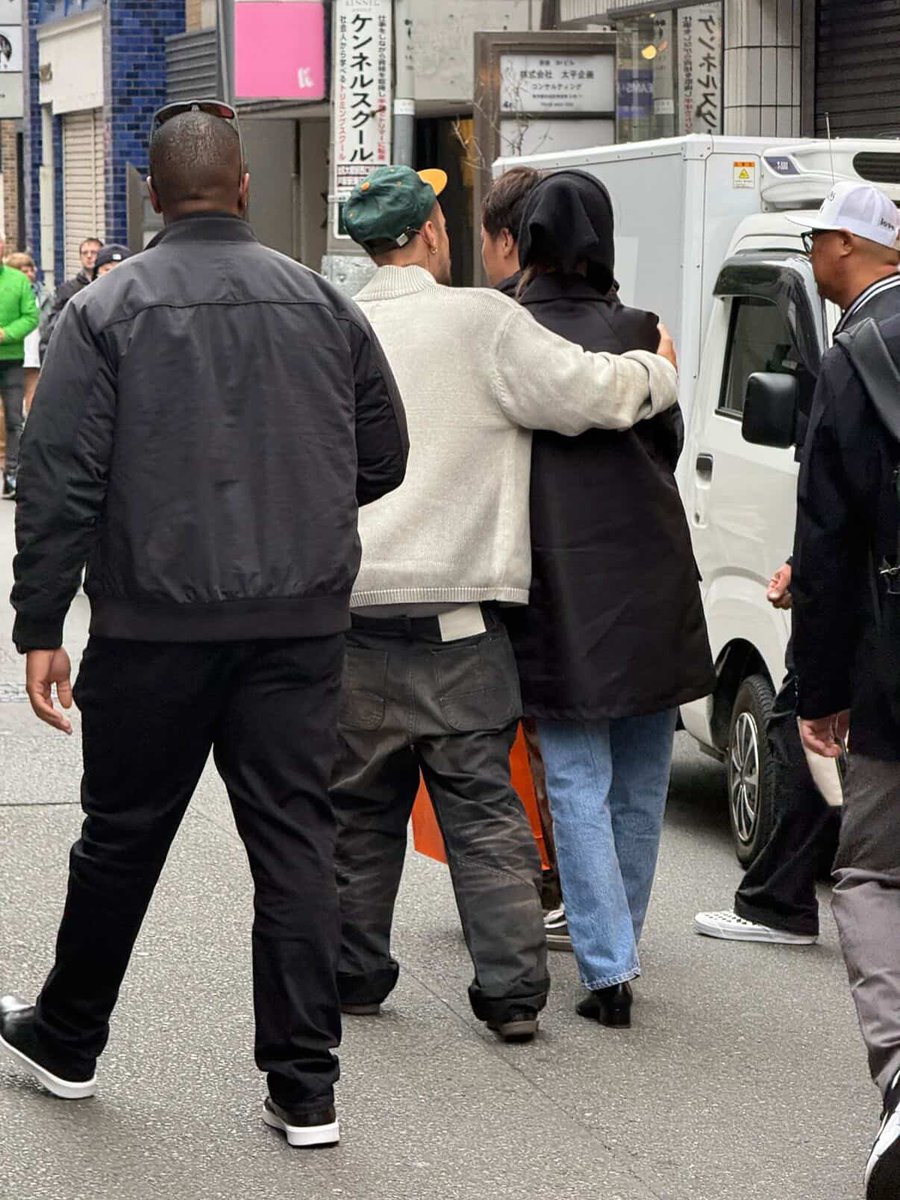Justin and Hailey Bieber spotted in Harajuku, Japan an hour ago.