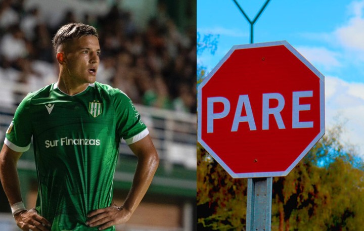 🚨TOMAS ADORYAN LLEVA 8 HORAS QUIETO EN PLENA CALLE 

👉🏼Freno por el cartel de "PARE" y espera que le de la señal de avanzar 

❌Se perdera el partido vs Aldosivi del dia de hoy