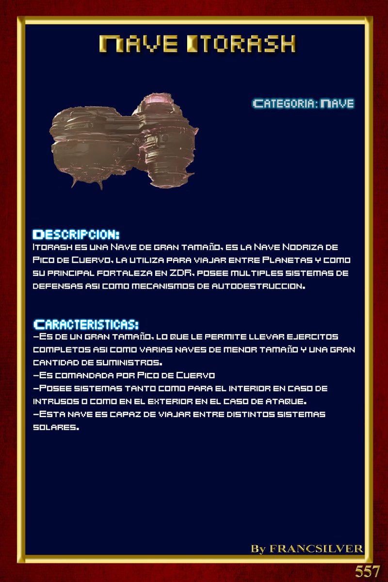 Francsilver_'s tweet photo. Capítulo CCLXXVIII: Nave Itorash
Metroid Biology (Clasicos) 
La nave utilizada por Pico de Cuervo para vigilar ZDR.
#metroid #nintendo #nintendoswitch #SamusAran https://t.co/XCJwrDwy8Y