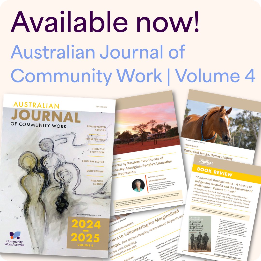 Community Work Australia tweet media