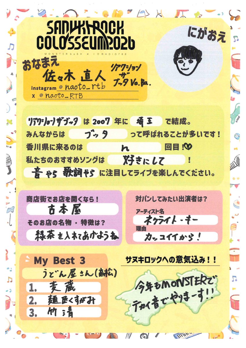 ◢◤新企画◢◤ アーティストのプロフィール帳を大公開