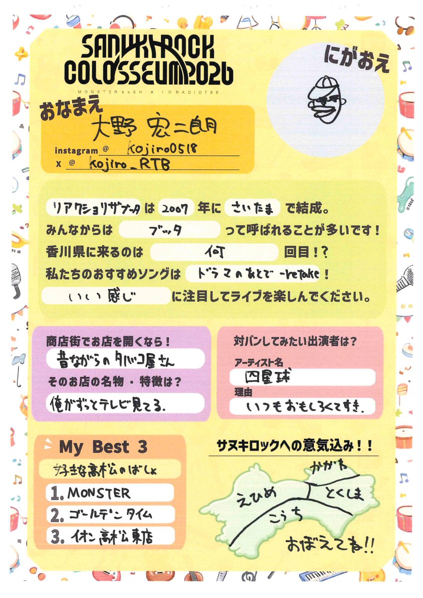 ◢◤新企画◢◤ アーティストのプロフィール帳を大公開