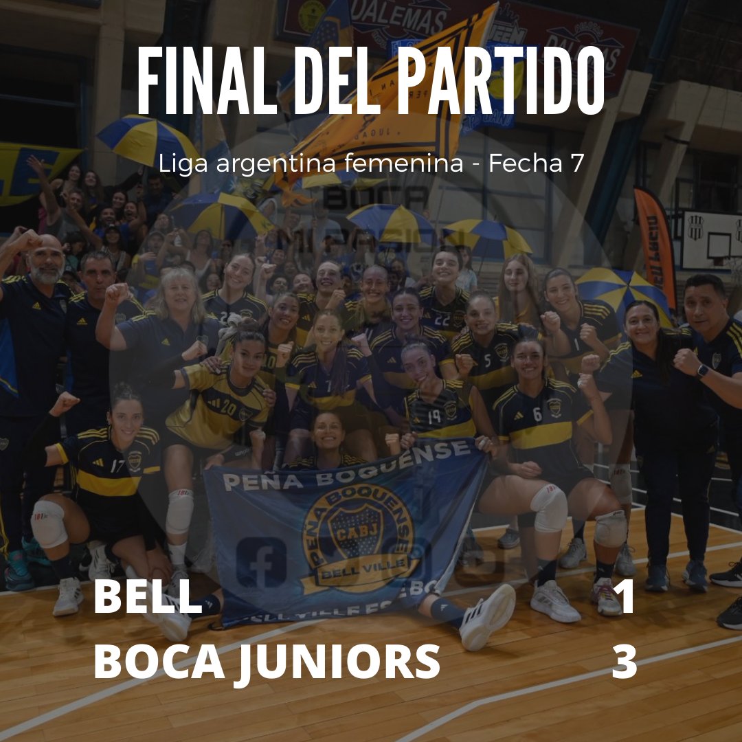 🏐 Vóley femenino - Primera

Bell 1 - Boca Juniors 3 | Con parciales (24-26, 25-22, 26-28,16-25), fue triunfo Xeneize. Las dirigidas por Eduardo Allona vencieron al local en el Polideportivo Tito Proietti por el cierre de la fecha 7. #LAF #VamosGuerreras #DaleBoca