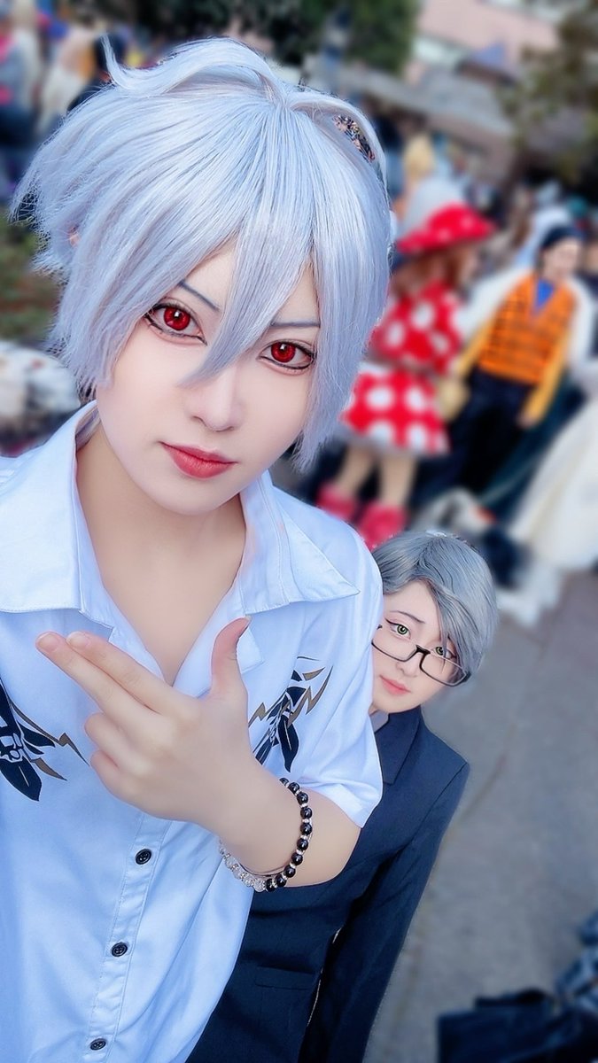 memepuru_'s tweet photo. おそくほです🥺アコスタお疲れ様でした！
昨日は💙と🧡でわちゃわちゃしてました！
とても楽しかったです！😂
そして！🐰はわたしの妹です！！
姉妹でハマやれたの嬉しかったです💙✨️
 #アコスタ池袋 https://t.co/LR8FsBULNo
