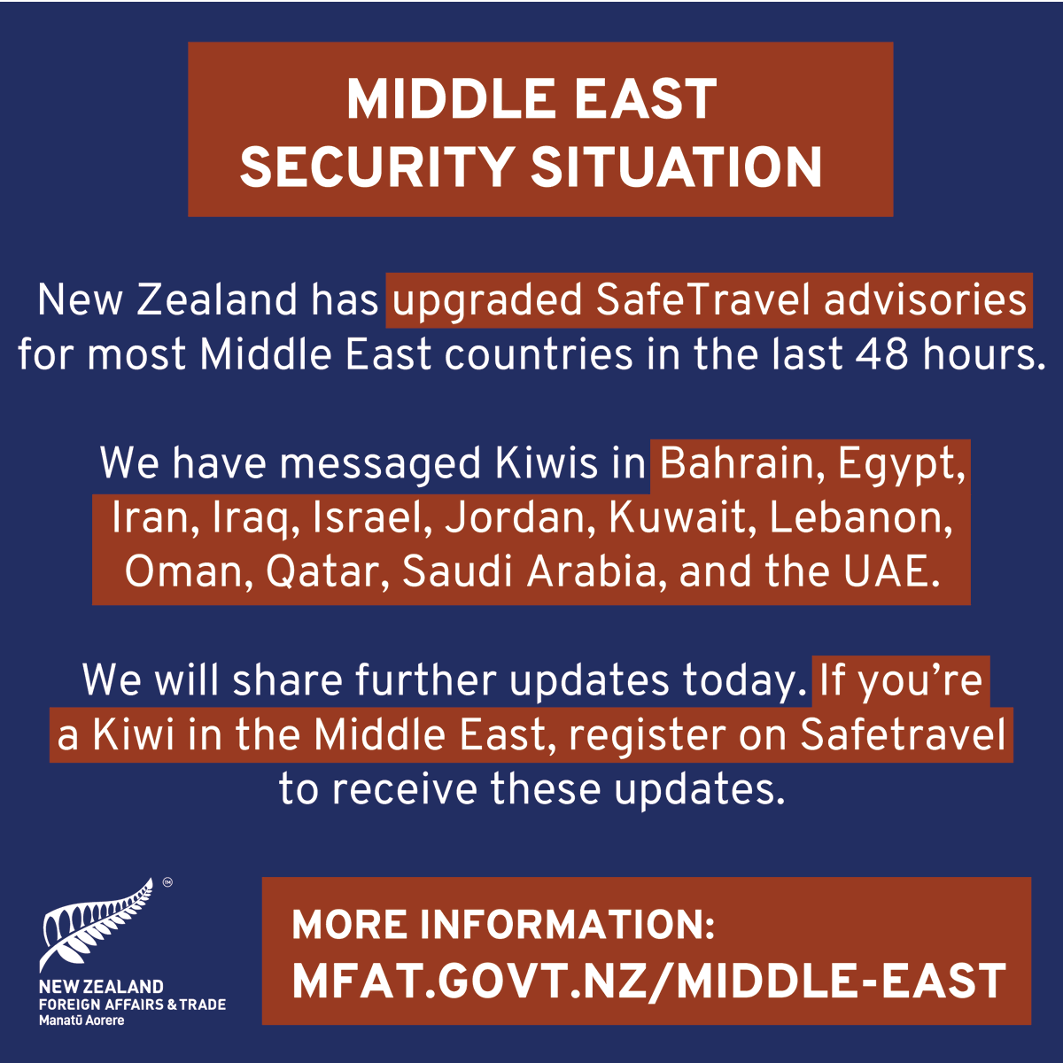 New Zealand Ministry of Foreign Affairs & Trade tweet media