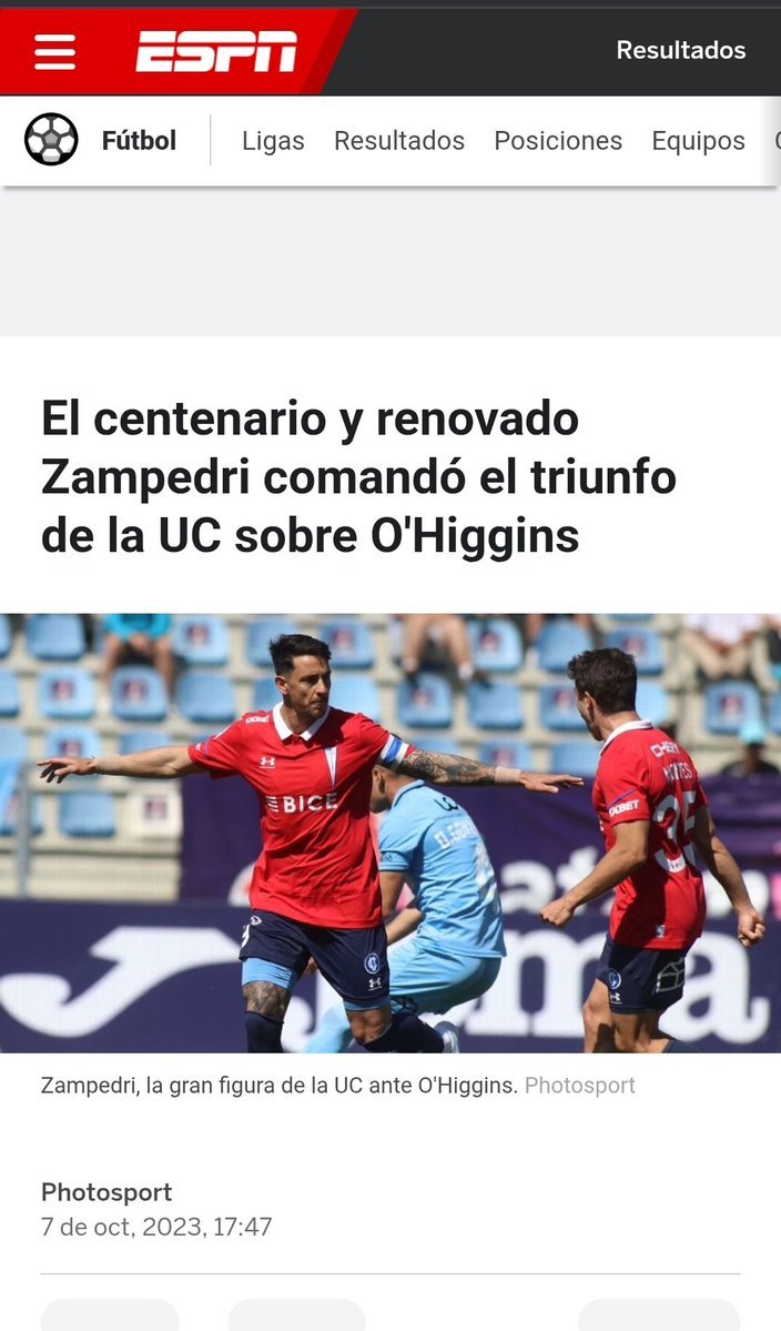 Zampedri hizo su gol 50 a O'Higgins  en Rancagua. 
Hizo su gol 100 a O'Higgins  en Rancagua.
Zampedri lleva 149 goles y el próximo rival es O'Higgins  en Rancagua 
No creo que sea capaz  o si???