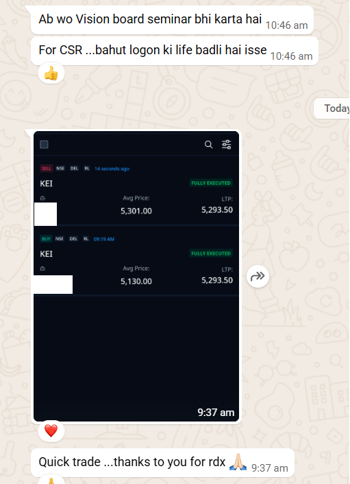 How people are doing trade using RDX in long side using RDX 

Learn Technical Analysis